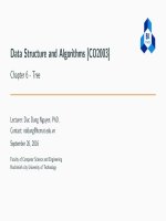 Data Structure and Algorithms CO2003 Chapter 6  Tree