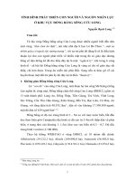 Tình Hình Phát Triển Con Người Và Nguồn Nhân Lực Ở Khu Vực Đồng Bằng Sông Cửu Long