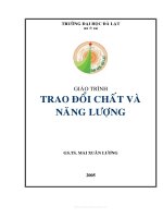 giao trinh trao doi chat va nang luong Mai Xuan Luong