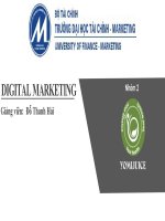 Chiến lược định vị thương hiệu kĩ thuật số cho thương hiệu yomi