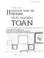 Tiếp cận 11 chuyên đề trọng tâm giải nhanh Trắc Nghiệm Toán  megabook