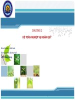 Chương 2: NGÂN QUỸ (KẾ TOÁN NGÂN HÀNG)