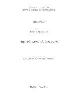 Phép đối xứng và ứng dụng 