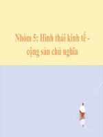 hình thái kinh tế xã hội cộng sản chủ nghĩa