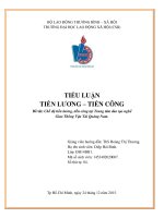 Đề tài: Chế độ tiền lương, tiền công tại trung tâm đào tạo nghề giao thông vận tải Quảng Nam
