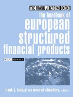 The handbook of european structured financial products 