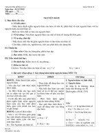 Giáo án giải tích 12 nâng cao: Chương III. §1. Nguyên hàm