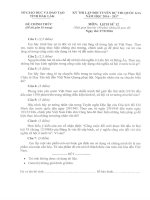 đề và đáp án kì thi chọn đội tuyển hsg quốc gia môn lịch sử 2016 (3) 