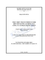 Thực hiện trách nhiệm xã hội đối với người lao động của Công ty Cổ phần Prime Group