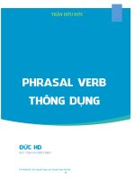 PHRASAL VERB THÔNG DỤNG