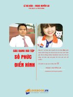 các dạng bài tập số phức điển hình