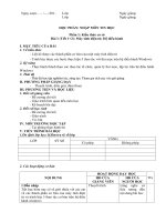 Giáo án nhập môn tin học: Giới thiệu về máy tính điện tử; hệ điều hành