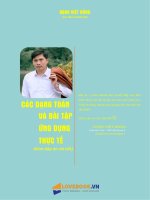 Cac dang bai tap toan thuc te trac nghiem