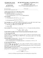 đề thi tháng lần 2 lớp 10 môn toán 