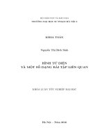 Hình tứ diện và một số dạng bài tập liên quan 