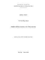 Phép đồng dạng và ứng dụng 