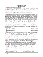 ĐỀ ÔN THI THPT QUỐC GIA 2017 MÔN HOÁ CÓ GIẢI CHI TIẾT