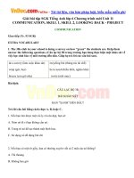 Giải bài tập SGK Tiếng Anh lớp 6 Chương trình mới Unit 11 COMMUNICATION, SKILL 1, SKILL 2, LOOKING BACK  PROJECT 
