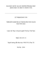 Thế giới nghệ thuật trong truyện ngắn Nguyễn Dậu