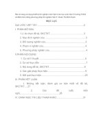 Rèn kĩ năng sử dụng thiết bị thí nghiệm môn vật lí cho học sinh lớp 9 trường THCS xã minh sơn bằng phương pháp thí nghiệm vật lí 