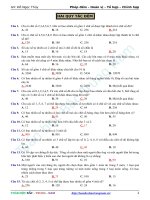 Toán 11 bài tập đếm - hoán vị chỉnh hợp tổ hợp