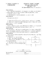BỘ đề THI CHUYÊN lý vào lớp 10 từ 2010-2016  có đáp án CHI TIẾT