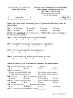 đề thi vào lớp 10 môn anh văn chuyên (55) 