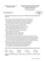 đề thi vào lớp 10 môn anh văn chuyên (50) 