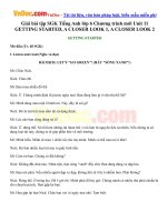 Giải bài tập SGK Tiếng Anh lớp 6 Chương trình mới Unit 11 GETTING STARTED, A CLOSER LOOK 1, A CLOSER LOOK 2