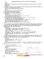 Bộ đề thi khảo sát năng lực giáo viên tiểu học có đáp án