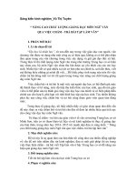 Sáng kiến kinh nghiệm một số vấn đề đổi mới phương pháp dạy học môn ngữ văn THCS 