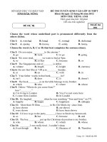 đề thi vào lớp 10 môn anh văn chuyên (59) 