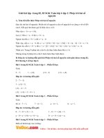 Giải bài tập trang 82, 83 SGK Toán lớp 6 tập 1: Phép trừ hai số nguyên 