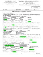 đề thi TN THPT môn tiếng anh lớp 10 (4) 