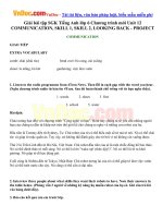 Giải bài tập SGK Tiếng Anh lớp 6 Chương trình mới Unit 12 COMMUNICATION, SKILL 1, SKILL 2, LOOKING BACK  PROJECT