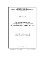 Giải pháp tạo động lực cho cán bộ, nhân viên tại Cục đường thủy nội địa Việt Nam (LV thạc sĩ))