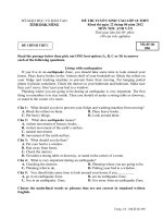 đề thi vào lớp 10 môn anh văn chuyên (58) 