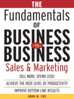 The fundamentals of business to business sales and marketing
