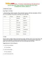 Giải bài tập SGK Tiếng Anh lớp 6 Chương trình mới Unit 6: COMMUNICATION, SKILLS 1 