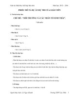 Giáo án sinh học tích hợp liên môn sinh 12 chủ đề môi trường và các nhân tố sinh thái 