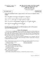 đề thi vào lớp 10 môn anh văn chuyên (54) 