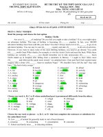 đề thi TN THPT môn tiếng anh lớp 10 (1) 