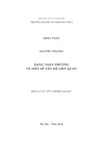 Dạng toàn phương và một số vấn đề liên quan (LV tốt nghiệp)