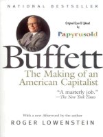 Papyrusold BUFFFETT the making of an american capitalist 