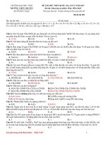 Giải đề thi chuyên Vinh môn hóa lần 2 2017 - Nguyễn Anh Phong