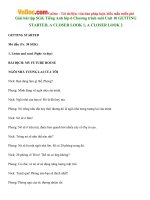 Giải bài tập SGK Tiếng Anh lớp 6 Chương trình mới Unit 10 GETTING STARTED, A CLOSER LOOK 1, A CLOSER LOOK 2