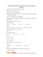 Giải bài tập trang 89 SGK Toán lớp 6 tập 1: Nhân hai số nguyên khác dấu