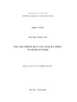 Giá trị chính quy của ánh sạ trơn và định lý sard (LV tốt nghiệp)