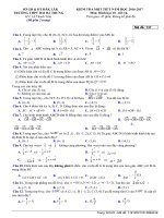 kiểm tra trắc nghiệm hinh học lớp 10