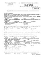 đề thi thử thpt môn tiếng anh lớp 12 năm 2016 (1) 